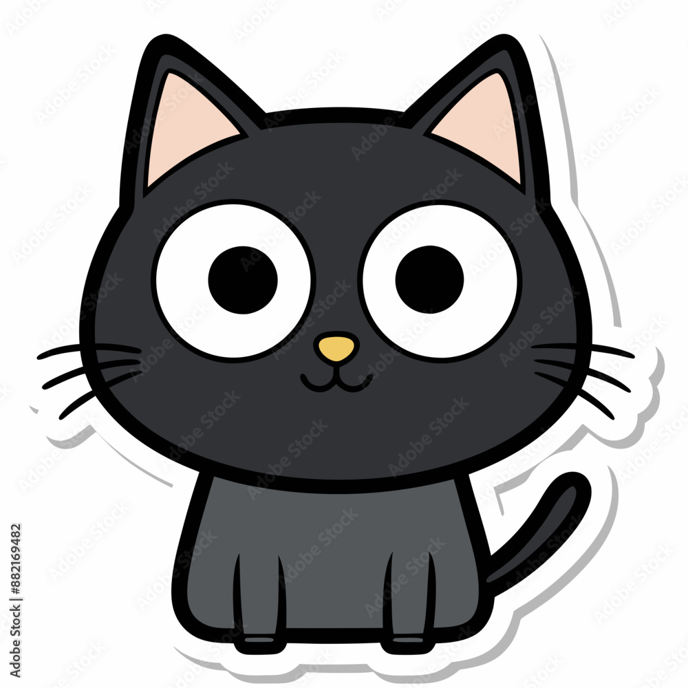 cat cartoon sticker cat cartoon sticker