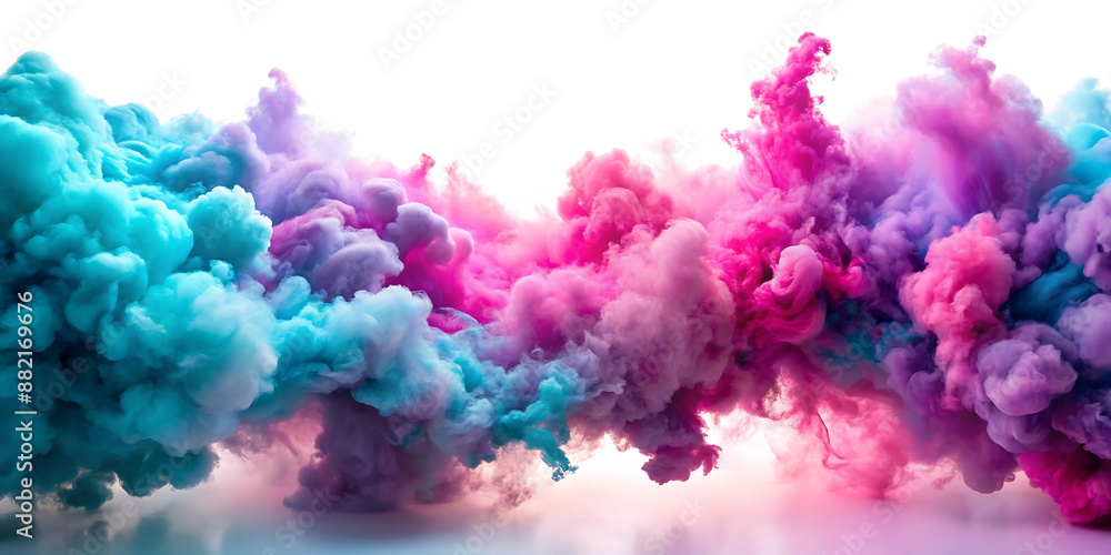 colorful cloud on white background colorful cloud on white background
