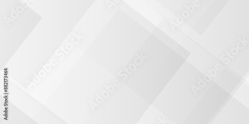 Abstract white and gray technology concept diamond triangle geometric shape background. gradient vector art illustration. soft and trendy business template . futuristic concept background	
