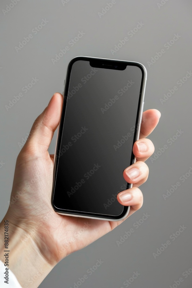 Person holding cell phone Person holding cell phone