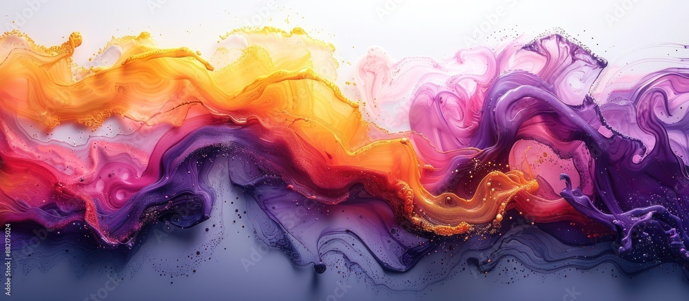 Abstract Swirling Liquid Painting Abstract Swirling Liquid Painting