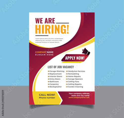 We are hiring flyer design hiring flyer