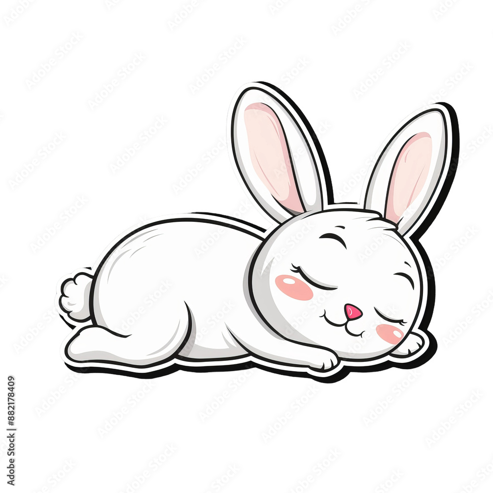 vector illustration of a white bunny vector illustration of a white bunny
