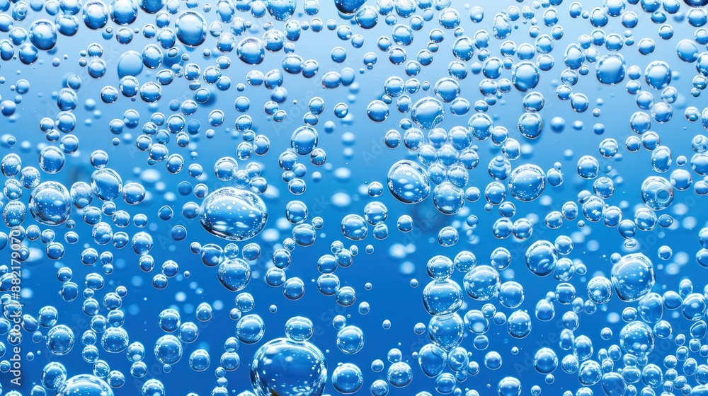 Abstract illustration Clear water surface with bubbles. beautiful white background. close up Abstract illustration Clear water surface with bubbles. beautiful white background. close up