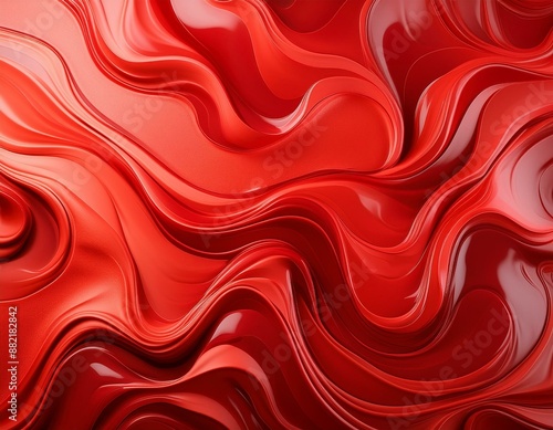 Smooth fire red marbled surface background or wallpaper or website or header, copy text space for words 