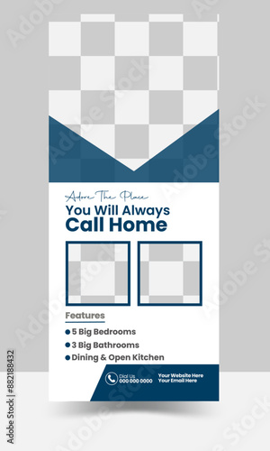 Real Estate Pull Up Banner Design.