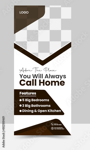 Real Estate Pull Up Banner Design.