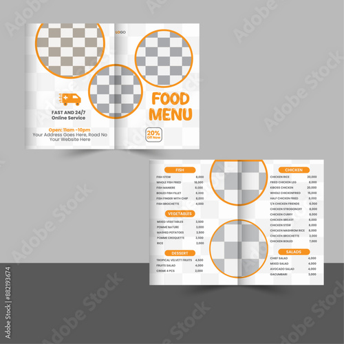 Delicious Food Menu Design.