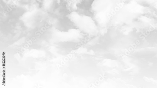 Grey sky before the storm. Sky with soft clouds in black and white tone for backgrounds