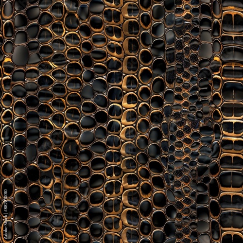 Snakeskin realistic color seamless pattern.
