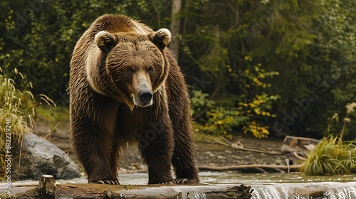 Brown bear in the summar