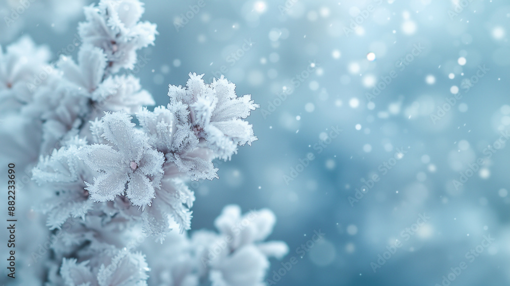 Winter Frosted Plants - Sparkling Ice Crystals & Soft Morning Light Winter Frosted Plants - Sparkling Ice Crystals & Soft Morning Light