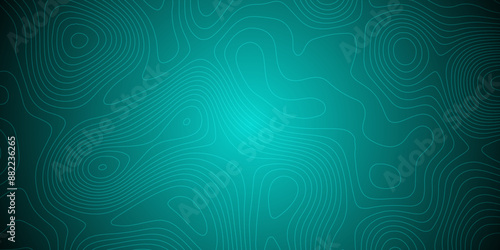 Abstract background wavy topographic line contour geography map. Seamless pattern and banner design. Modern and dynamic feel to topographic mapping vector illustration.
