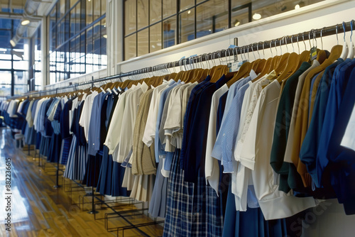 A store with a lot of clothes on display