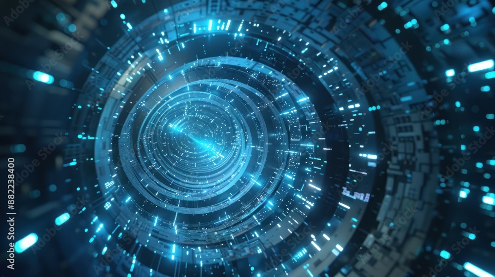 Abstract Digital Tunnel: A Journey Through Technology Abstract Digital Tunnel: A Journey Through Technology
