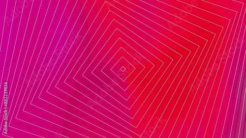 Video graphic of pink and white geometric patterns on a futuristic digital background. photo