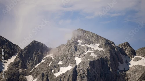 snow covered mountains