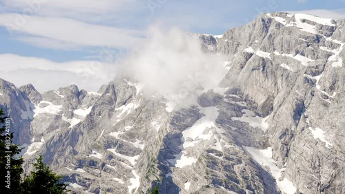 glacier in the mountains