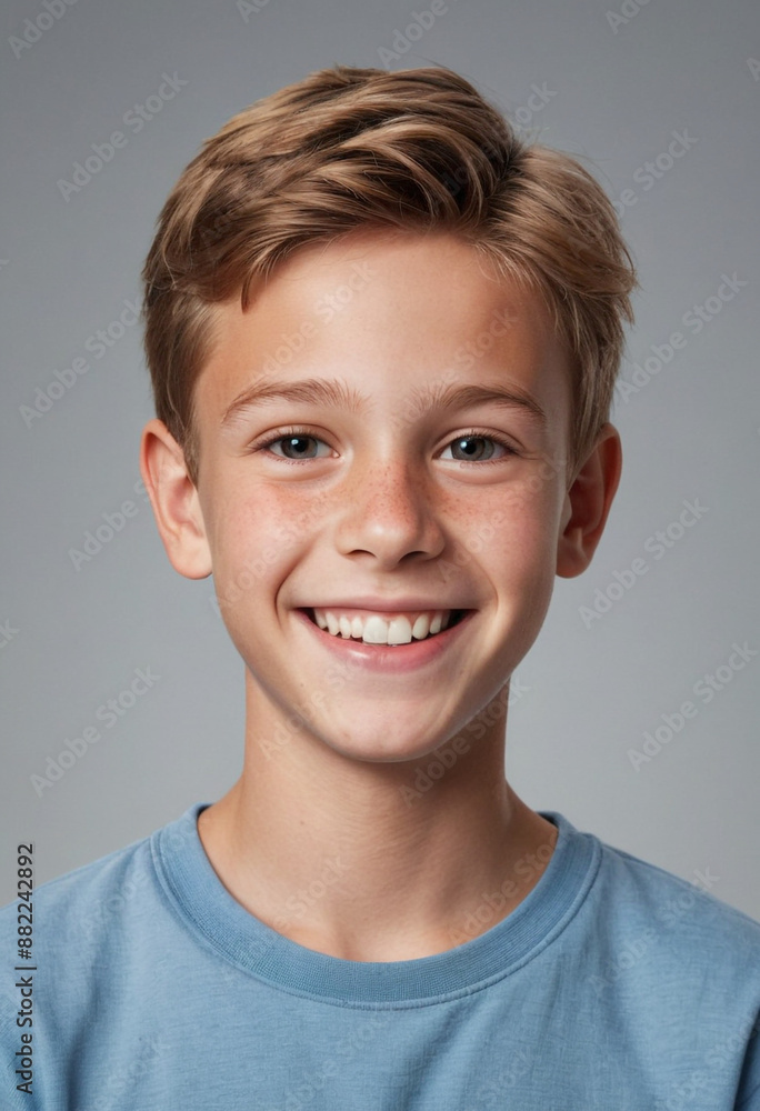 Portrait view of a regular happy smiling Chad boy, ultra realistic, candid, social media, avatar image, plain solid background Portrait view of a regular happy smiling Chad boy, ultra realistic, candid, social media, avatar image, plain solid background