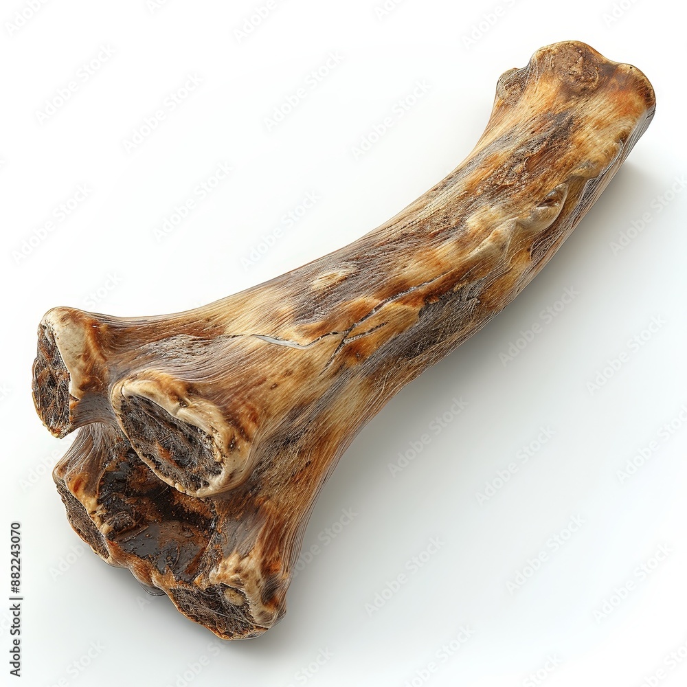 Breaking the wishbone for good luck, a fun family tradition. Single Object on white background