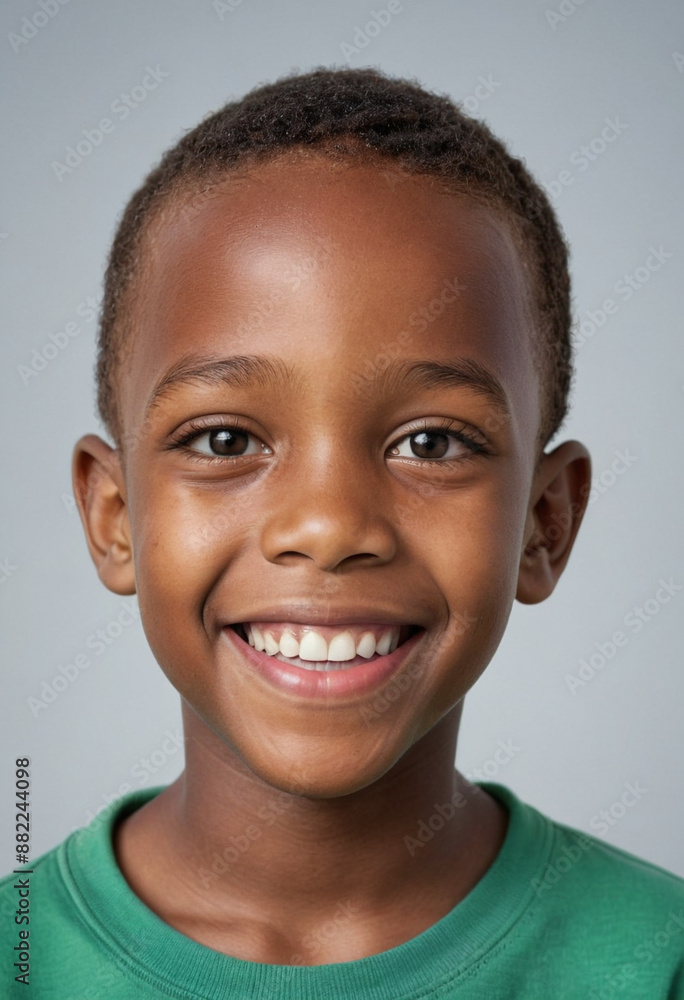 Portrait view of a regular happy smiling South Africa boy, ultra realistic, candid, social media, avatar image, plain solid background Portrait view of a regular happy smiling South Africa boy, ultra realistic, candid, social media, avatar image, plain solid background