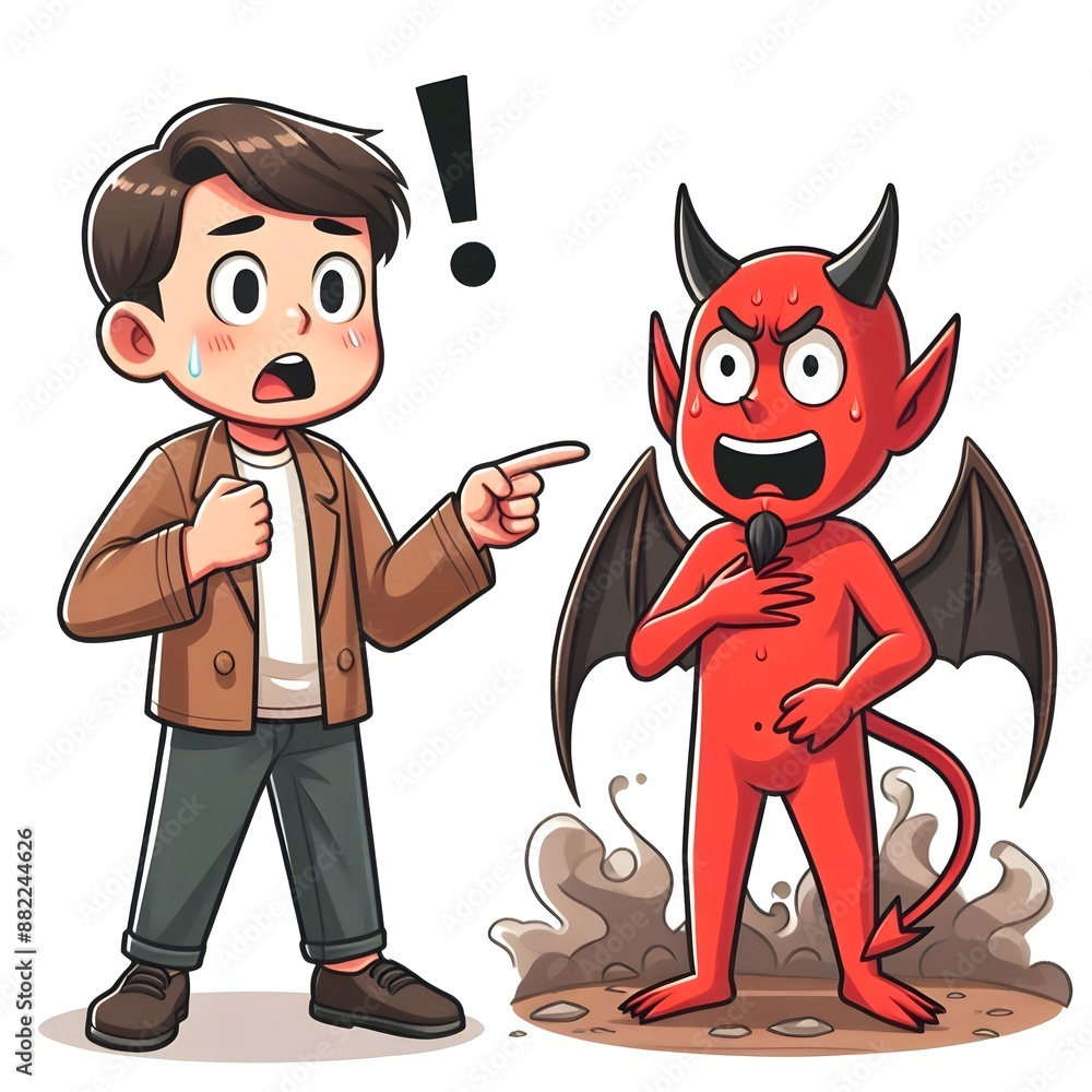 Devil Speaking Expression: