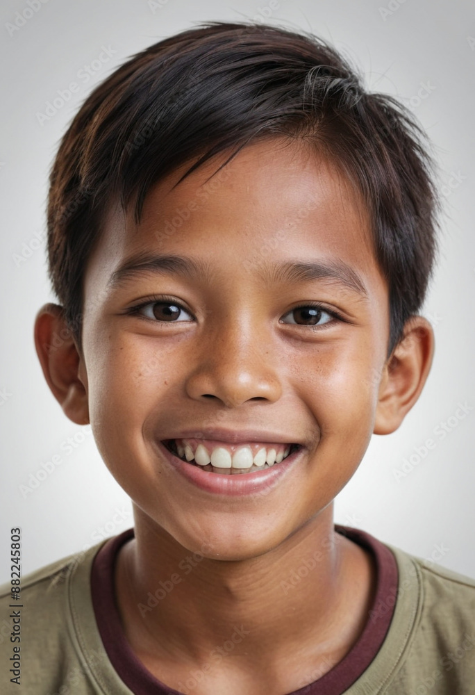 Portrait view of a regular happy smiling Myanmar boy, ultra realistic, candid, social media, avatar image, plain solid background Portrait view of a regular happy smiling Myanmar boy, ultra realistic, candid, social media, avatar image, plain solid background