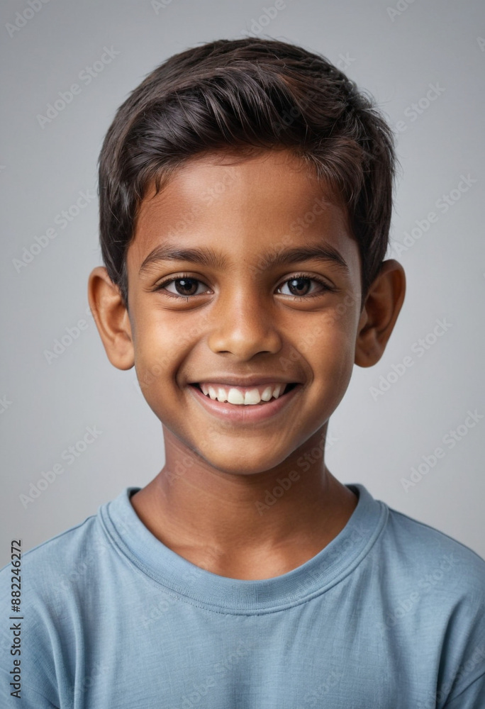 Portrait view of a regular happy smiling Sri Lanka boy, ultra realistic, candid, social media, avatar image, plain solid background Portrait view of a regular happy smiling Sri Lanka boy, ultra realistic, candid, social media, avatar image, plain solid background