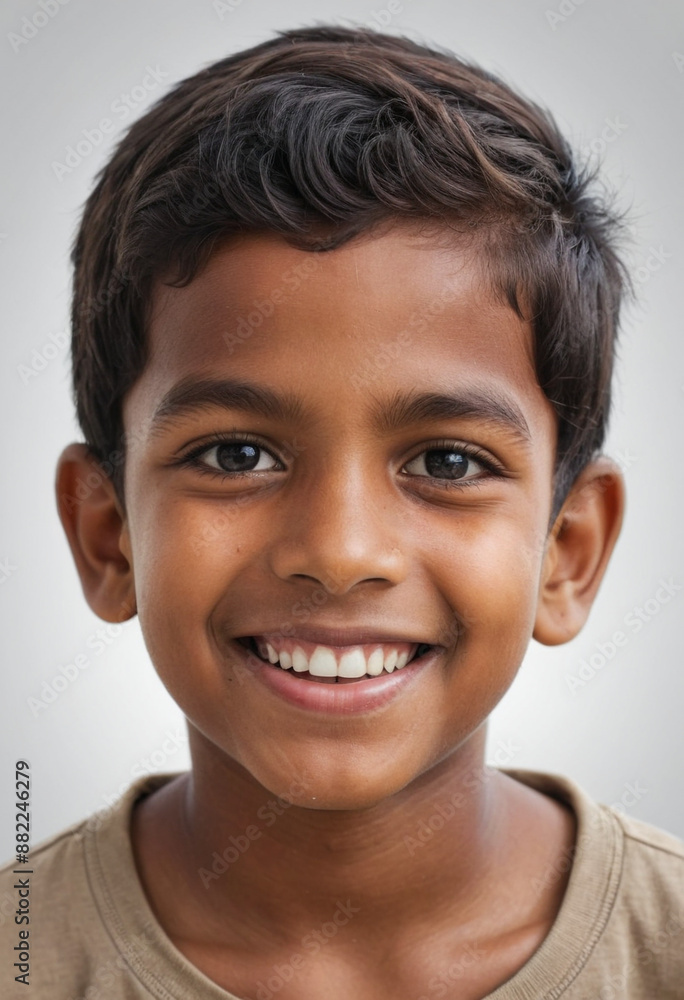 Portrait view of a regular happy smiling Sri Lanka boy, ultra realistic, candid, social media, avatar image, plain solid background Portrait view of a regular happy smiling Sri Lanka boy, ultra realistic, candid, social media, avatar image, plain solid background