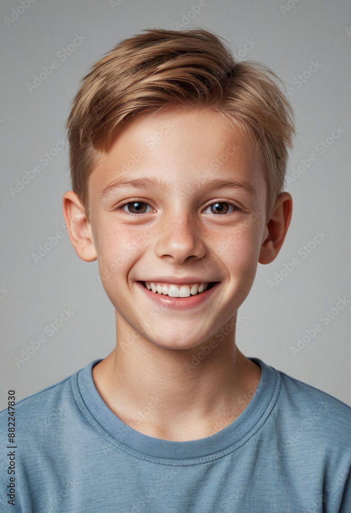 Portrait view of a regular happy smiling Latvia boy, ultra realistic, candid, social media, avatar image, plain solid background Portrait view of a regular happy smiling Latvia boy, ultra realistic, candid, social media, avatar image, plain solid background