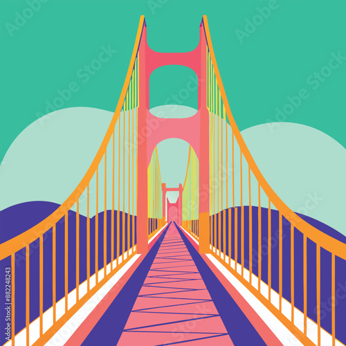 Illustration of the San Francisco Bridge idea
