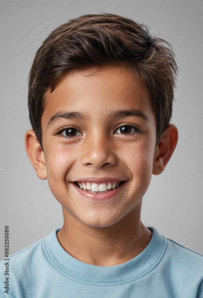 Portrait view of a regular happy smiling Mexico boy, ultra realistic, candid, social media, avatar image, plain solid background Portrait view of a regular happy smiling Mexico boy, ultra realistic, candid, social media, avatar image, plain solid background