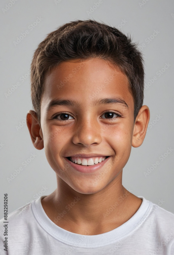 Portrait view of a regular happy smiling Panama boy, ultra realistic, candid, social media, avatar image, plain solid background Portrait view of a regular happy smiling Panama boy, ultra realistic, candid, social media, avatar image, plain solid background