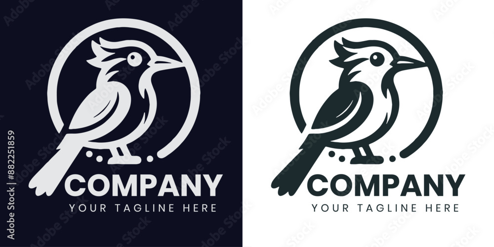 Obraz premium Bird logo design template vector file