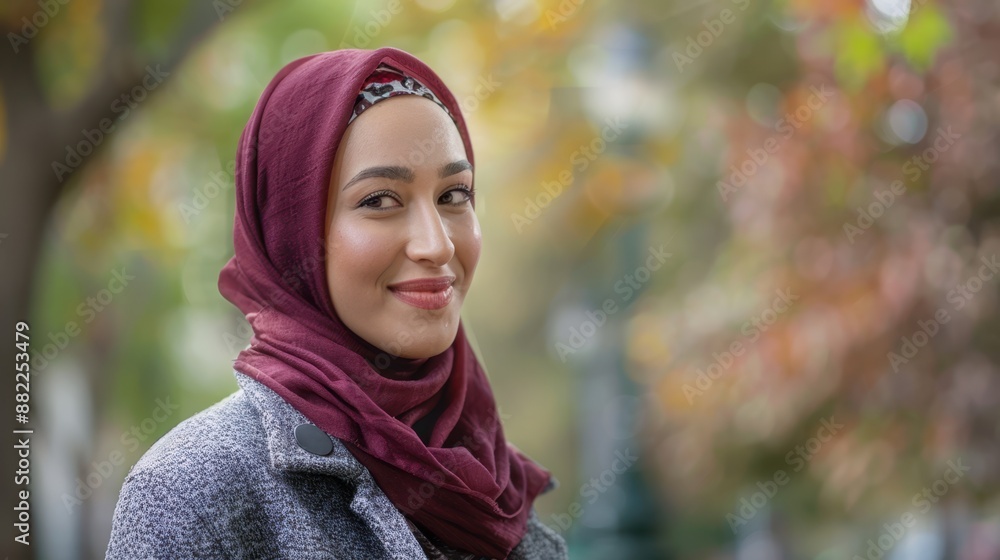 The Woman in Red Hijab The Woman in Red Hijab