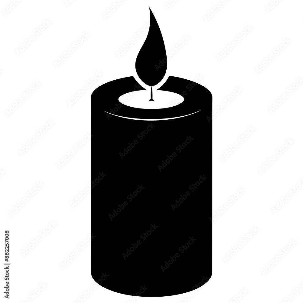 Candle vector illustration, Candle vector art, Candle silhouette, Burning candle illustration Candle vector illustration, Candle vector art, Candle silhouette, Burning candle illustration