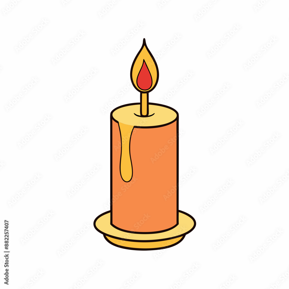 Candle vector illustration, Candle vector art, Candle silhouette, Burning candle illustration Candle vector illustration, Candle vector art, Candle silhouette, Burning candle illustration