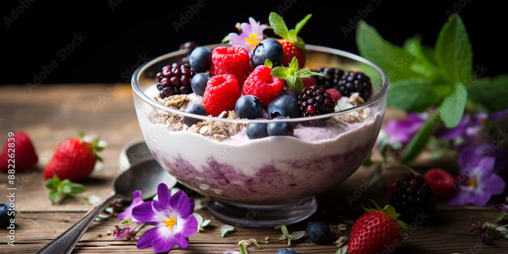 yogurt with berries yogurt with berries