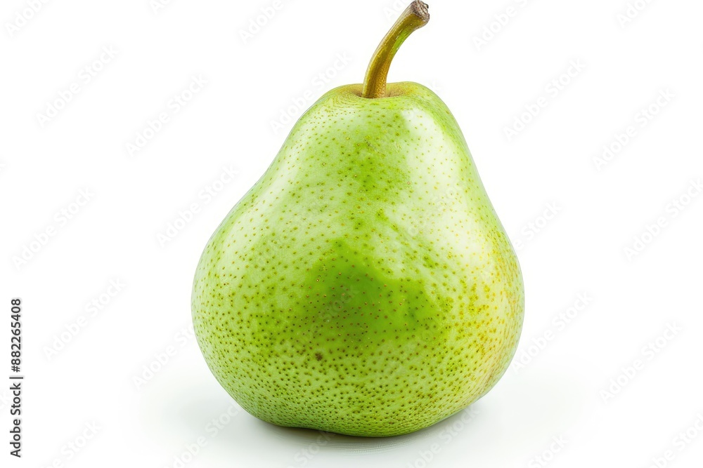 Fresh green pear isolated on white background. Fresh green pear isolated on white background.