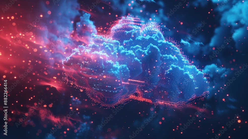 Abstract Digital Cloud Formation Abstract Digital Cloud Formation