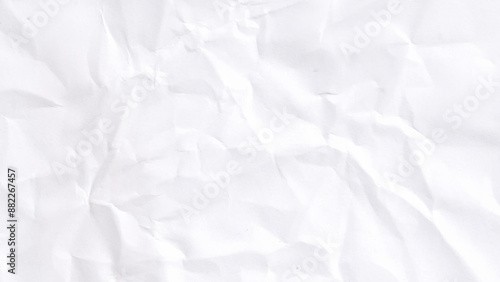 Clean paper, wrinkled, abstract background vector. White paper crease or crumpled texture.