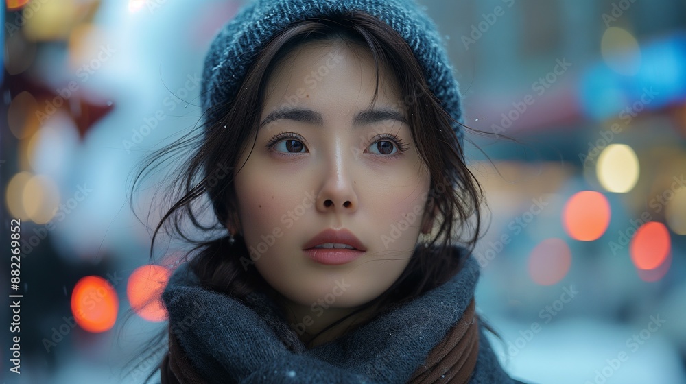 portrait of a woman in the city portrait of a woman in the city