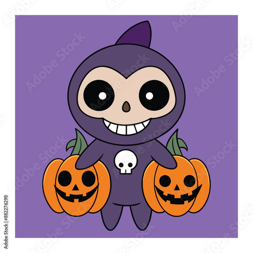 Halloween Background Vector Art Illustration photo