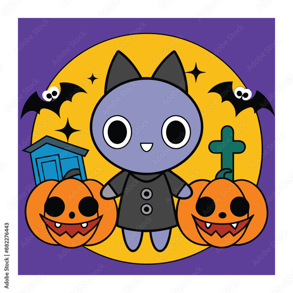Halloween Background Vector Art Illustration Halloween Background Vector Art Illustration
