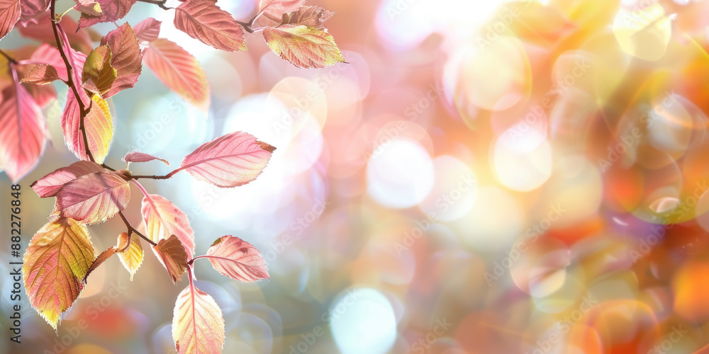 Fototapeta premium Autumn colorful background, fall backdrop