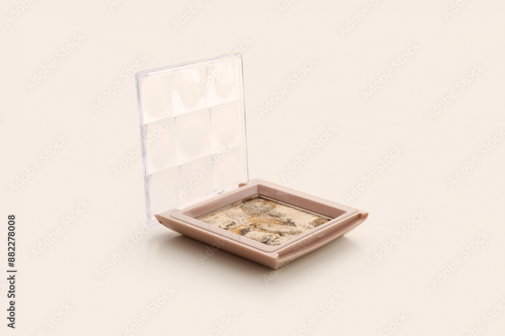 Compact eyeshadows on white background Compact eyeshadows on white background