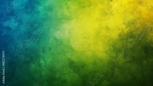 Abstract Green-Yellow Blue Gradient Blended Texture Art Background