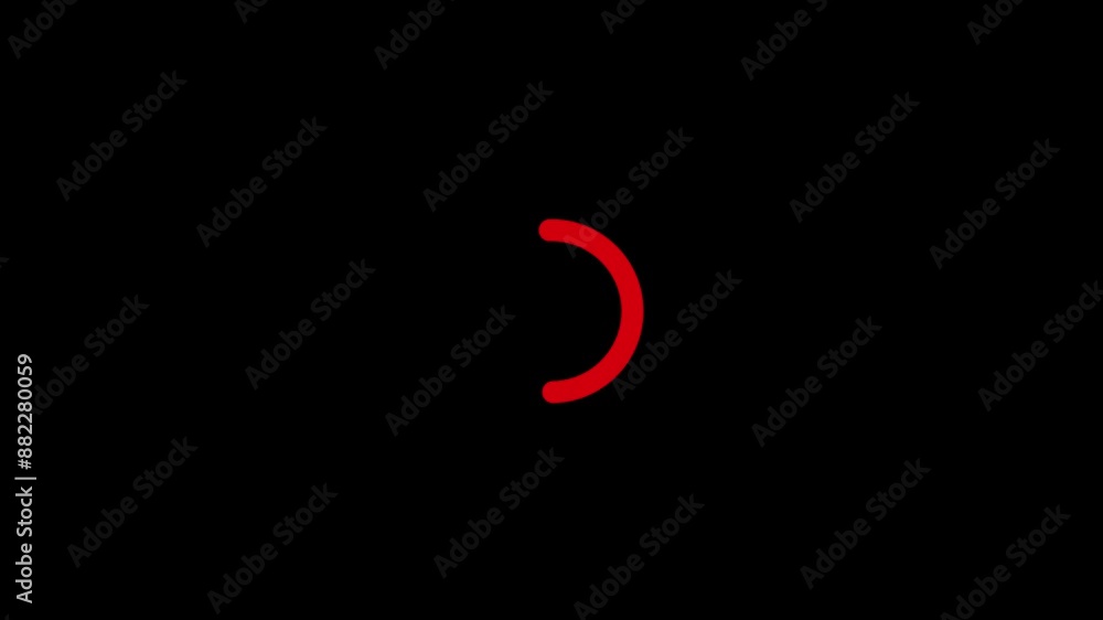 Loading bar red icon animation in black backround. 4k Loading bar red icon animation in black backround. 4k