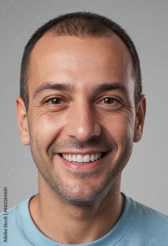 Portrait view of a regular happy smiling Malta man, ultra realistic, candid, social media, avatar image, plain solid background Portrait view of a regular happy smiling Malta man, ultra realistic, candid, social media, avatar image, plain solid background