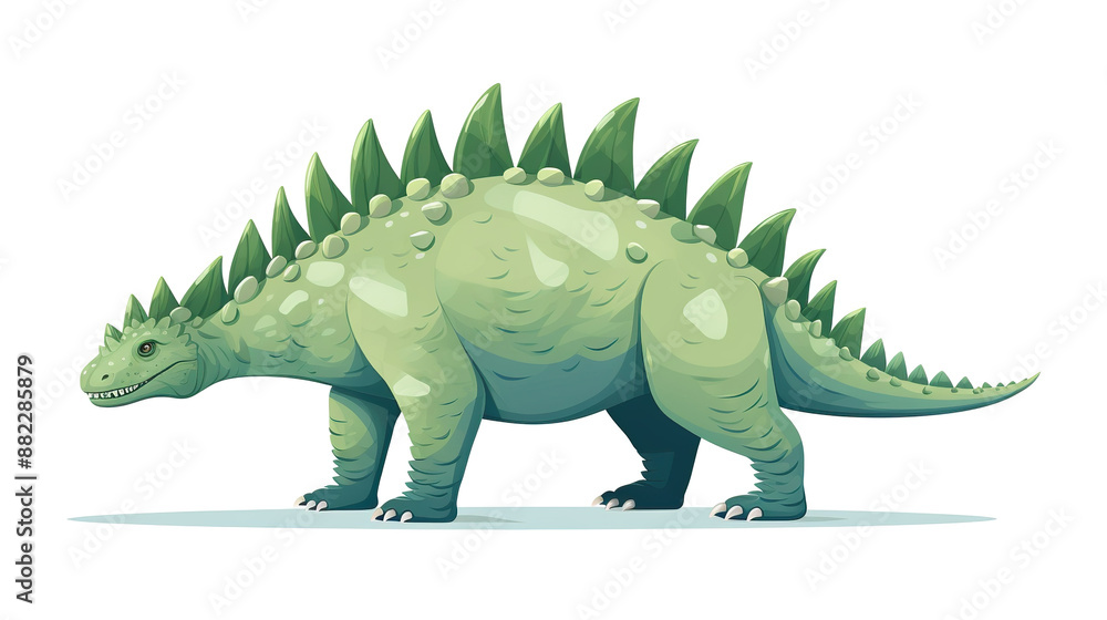 Isolated Stegosaurus dinosaur on a white background Isolated Stegosaurus dinosaur on a white background